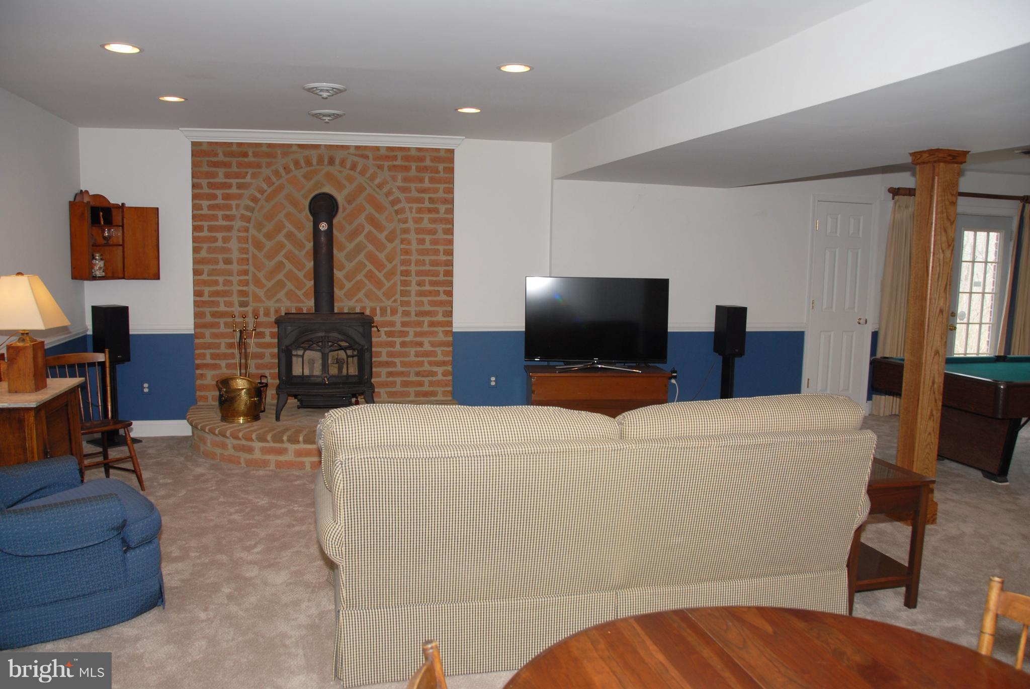 1300 Upper Glencoe Road Sparks, MD 21152 - Photo 22 of 30 Rec Room complete with Wood Burning Stove