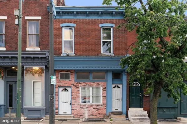 a front view of a building