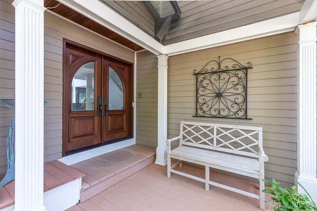 a view of front door with outdoor space