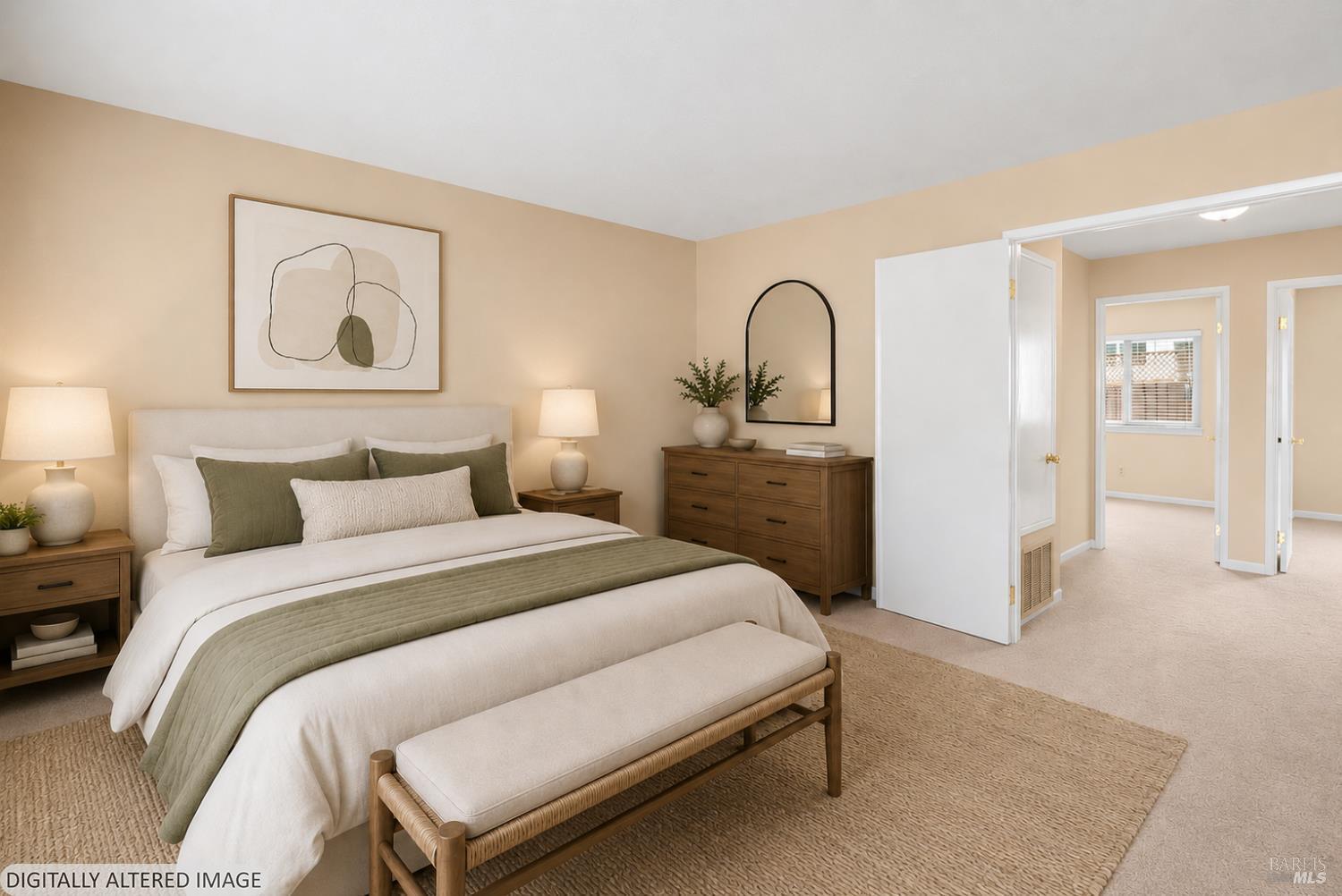 4984 Fern Place Rohnert Park, CA 94928 - Photo 18 of 37 Enter through French doors to the spacious primary bedroom