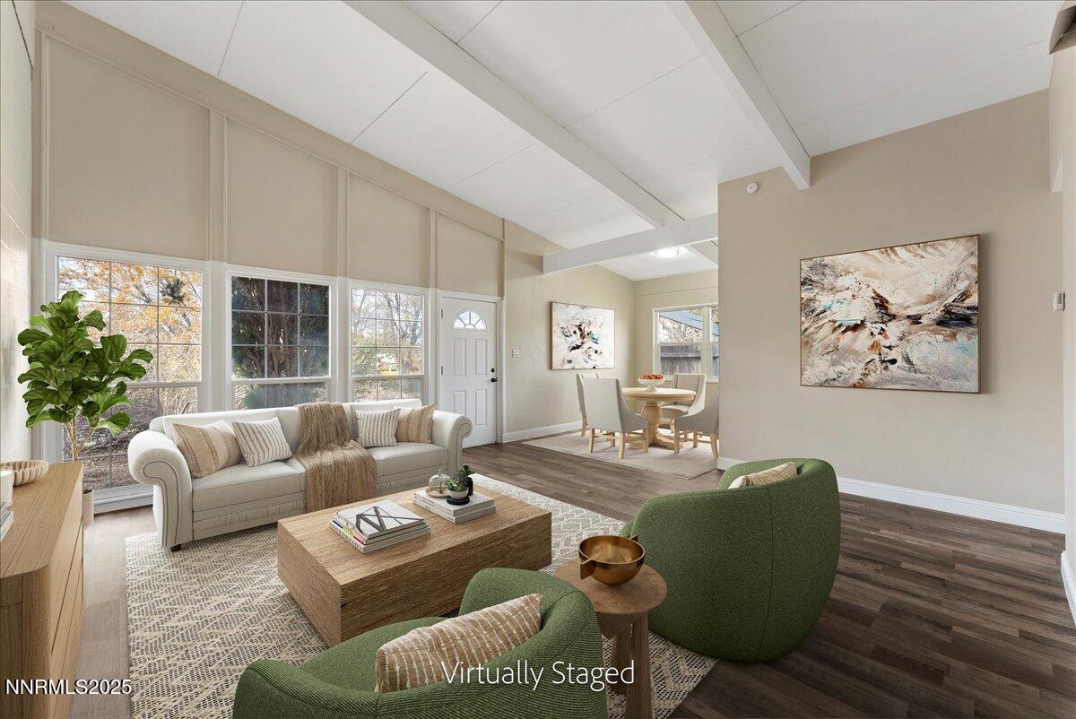 11642 Green Mountain Street Reno, NV 89506 - Photo 4 of 20 a living room with furniture and a large window