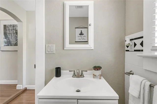 a bathroom with a sink and a toilet