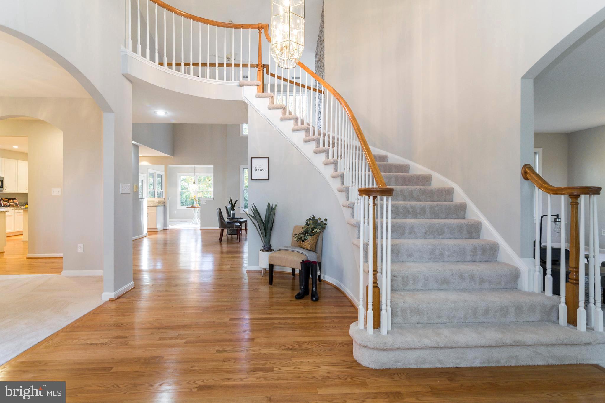 8 Keswick Road Stafford, VA 22556 - Photo 2 of 35 Two story foyer with curved stairs