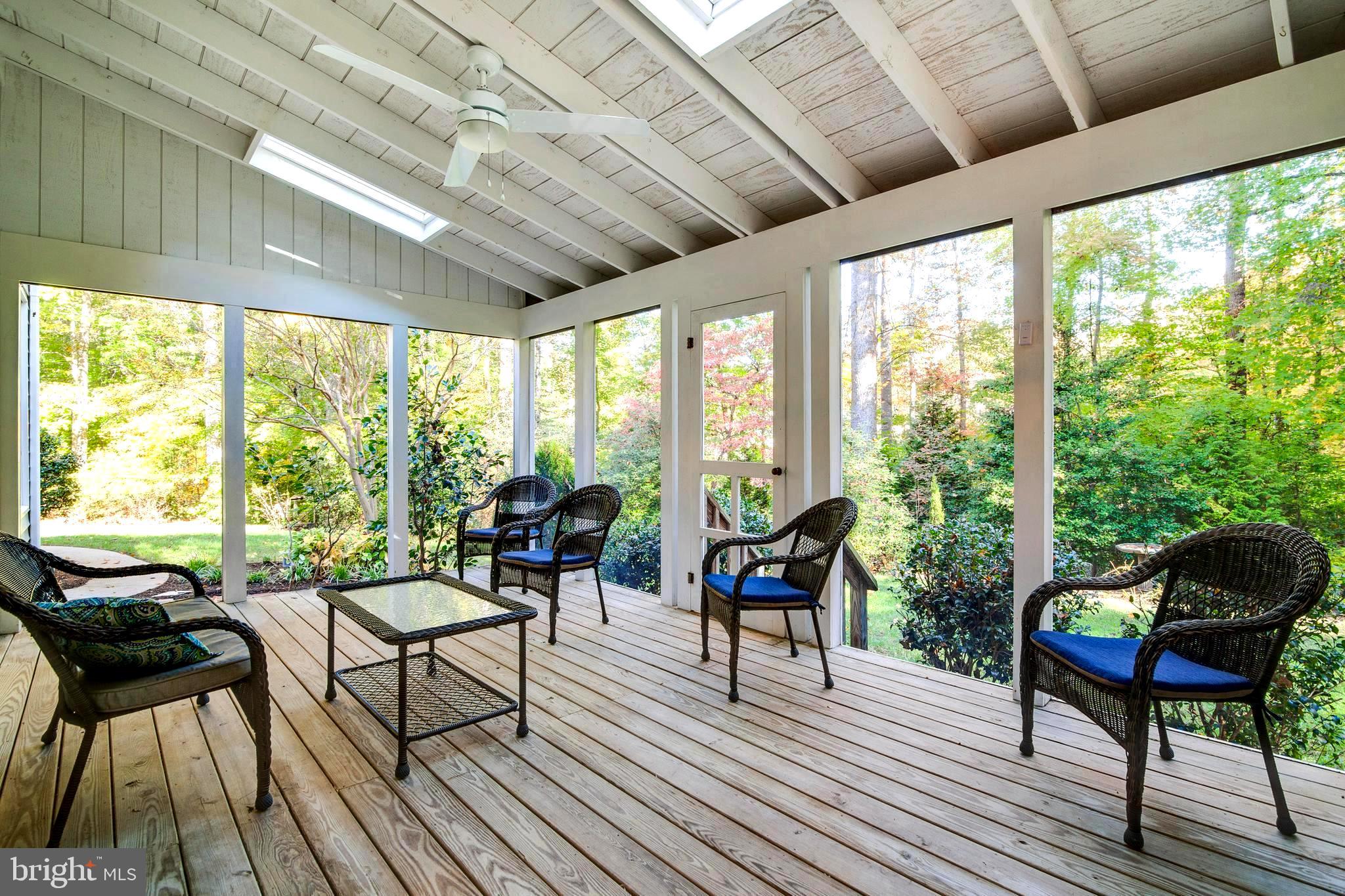 8 Keswick Road Stafford, VA 22556 - Photo 20 of 35 Covered porch with skylight & fans