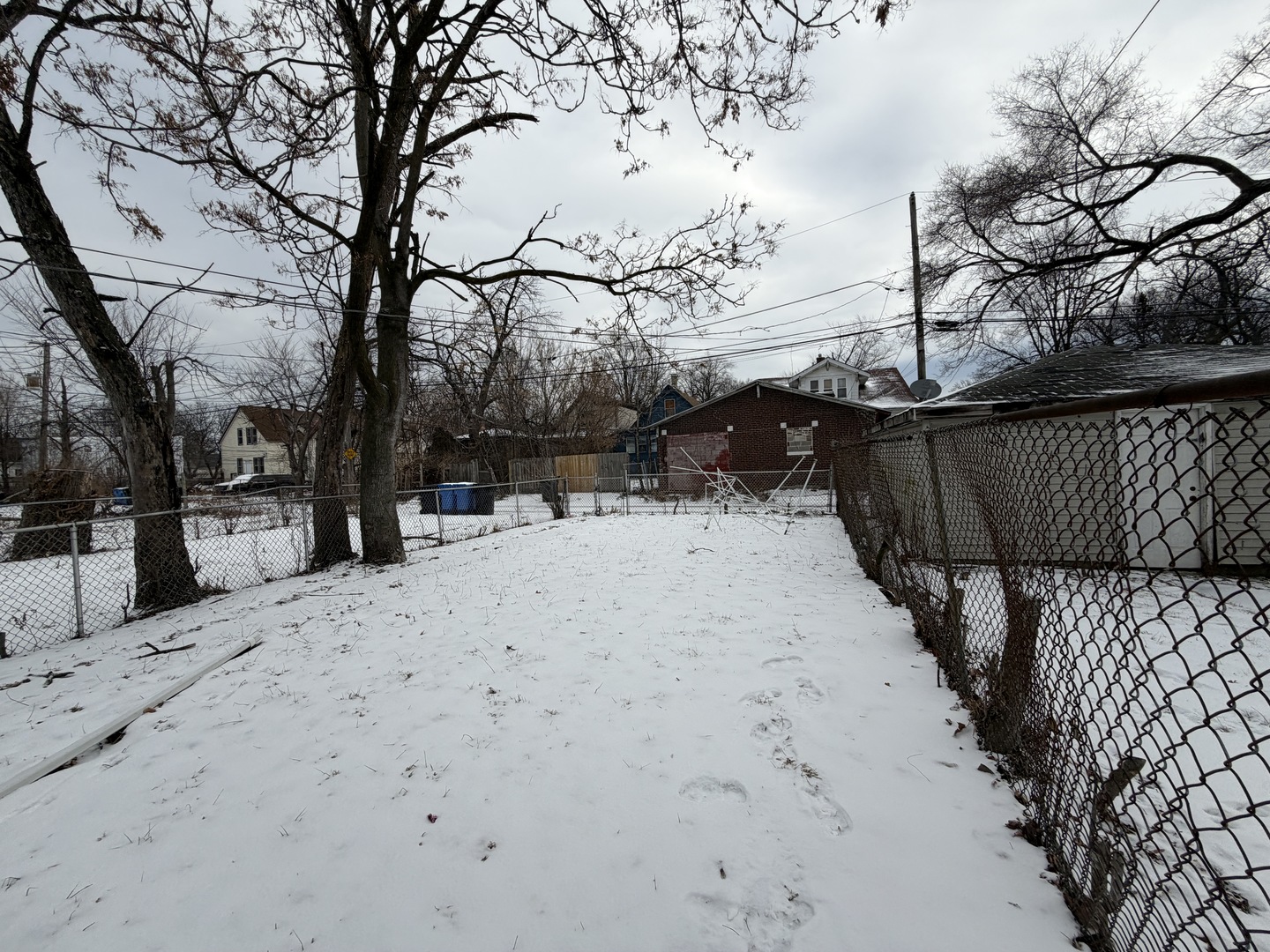 10623 South Perry Avenue Chicago, IL 60628 - Photo 4 of 14 a view of street with trees covered with snow
