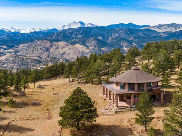 a view of a outdoor space with mountain view