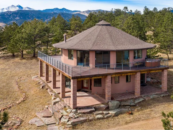 a view of a house with a roof deck