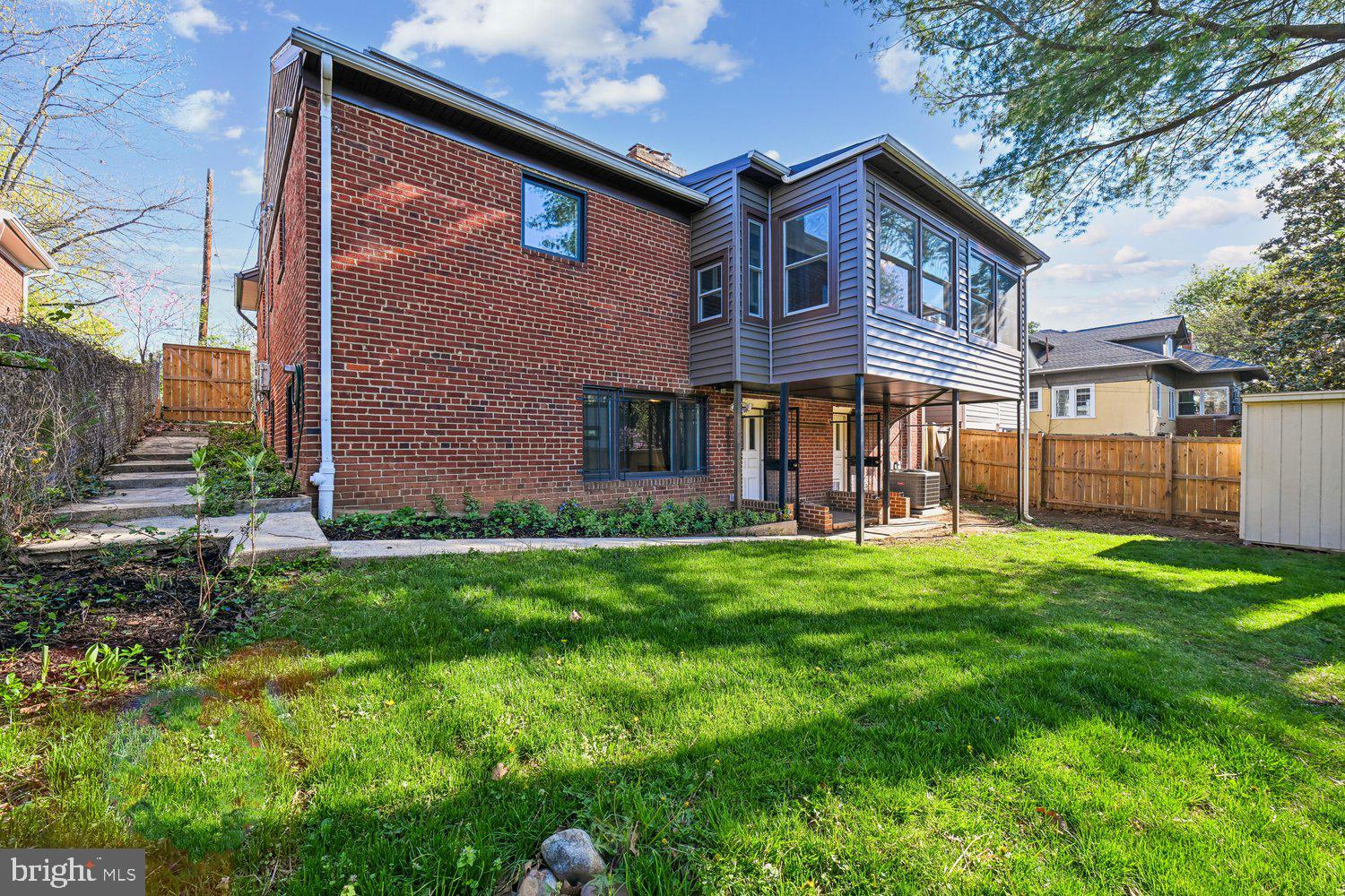 1312 Geranium Street Northwest Washington, DC 20012 - Photo 64 of 75 Back Elevation