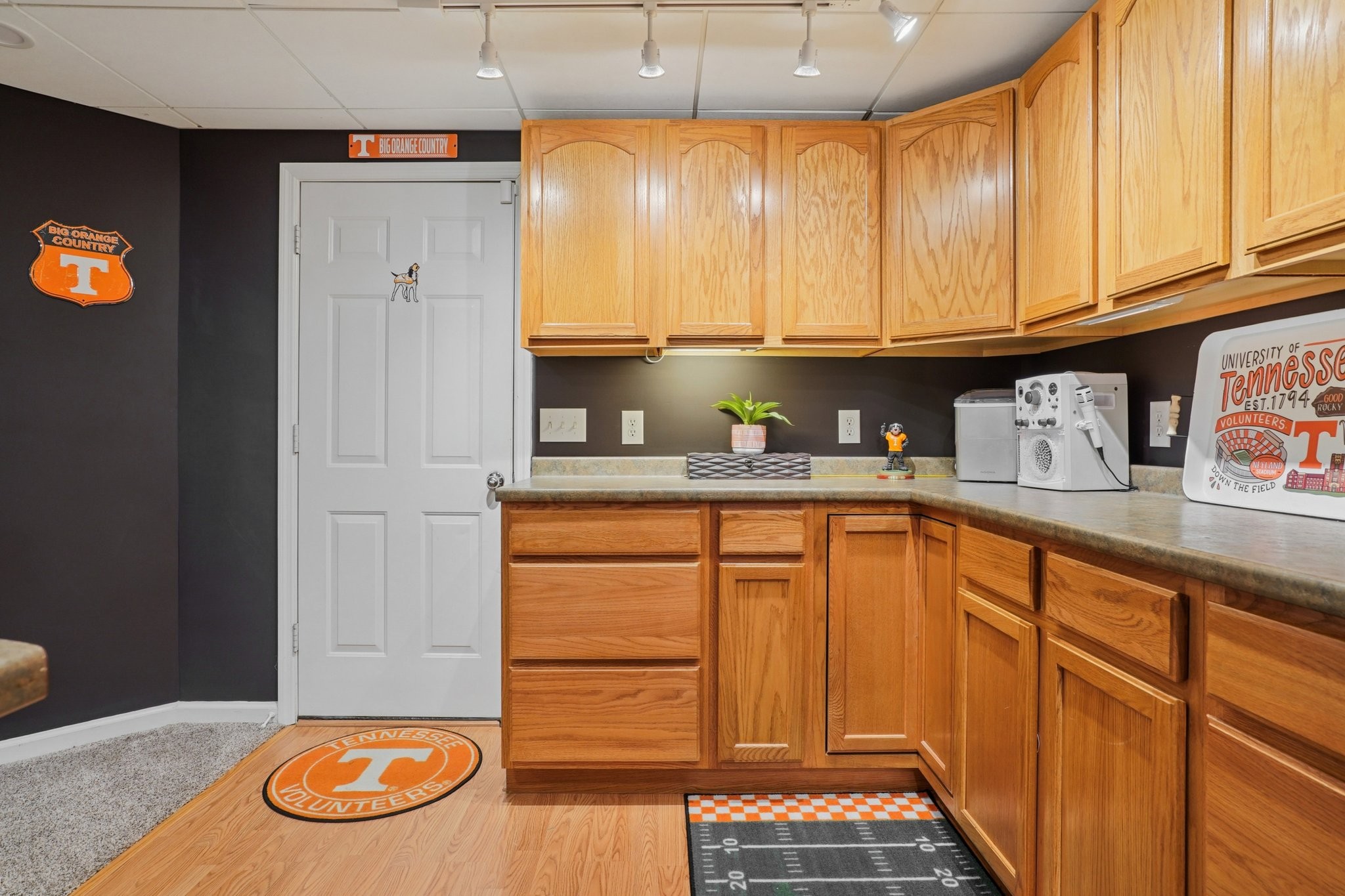 2994 Jarrell Ridge Farms Clarksville, TN 37043 - Photo 29 of 37 a kitchen with blue cabinets and sink