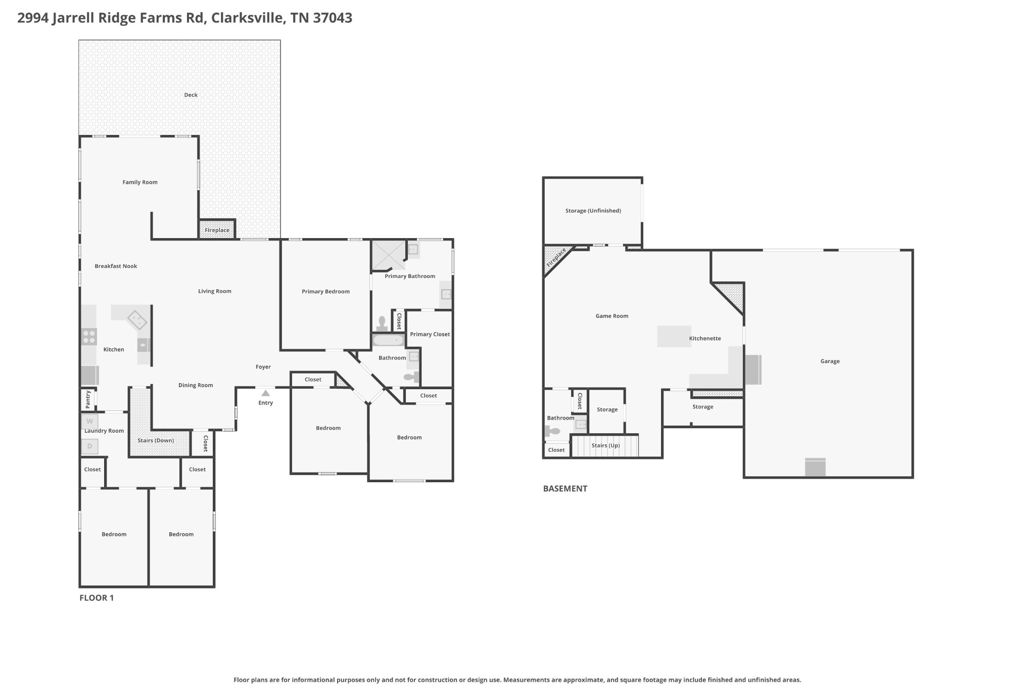 2994 Jarrell Ridge Farms Clarksville, TN 37043 - Photo 37 of 37 a black and white photo of a floor