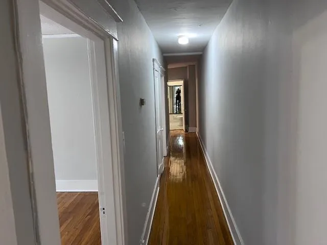 a view of hallway with stairs