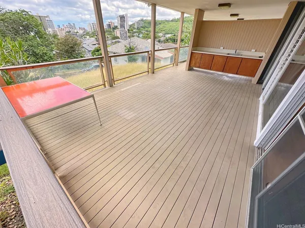 a view of outdoor space with seating