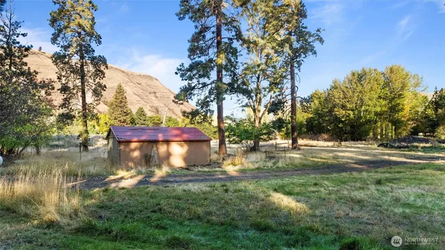 a view of outdoor space with garden