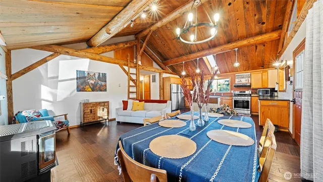 a outdoor space with seating