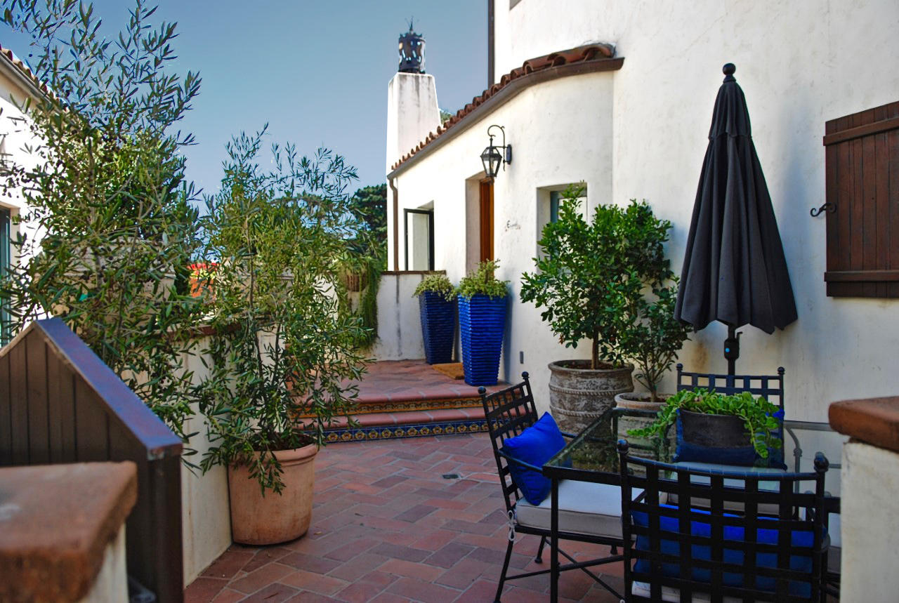 1011 Rinconada Road, Unit E Santa Barbara, CA 93101 - Photo 1 of 48 Front Patio Entrance to Unit E