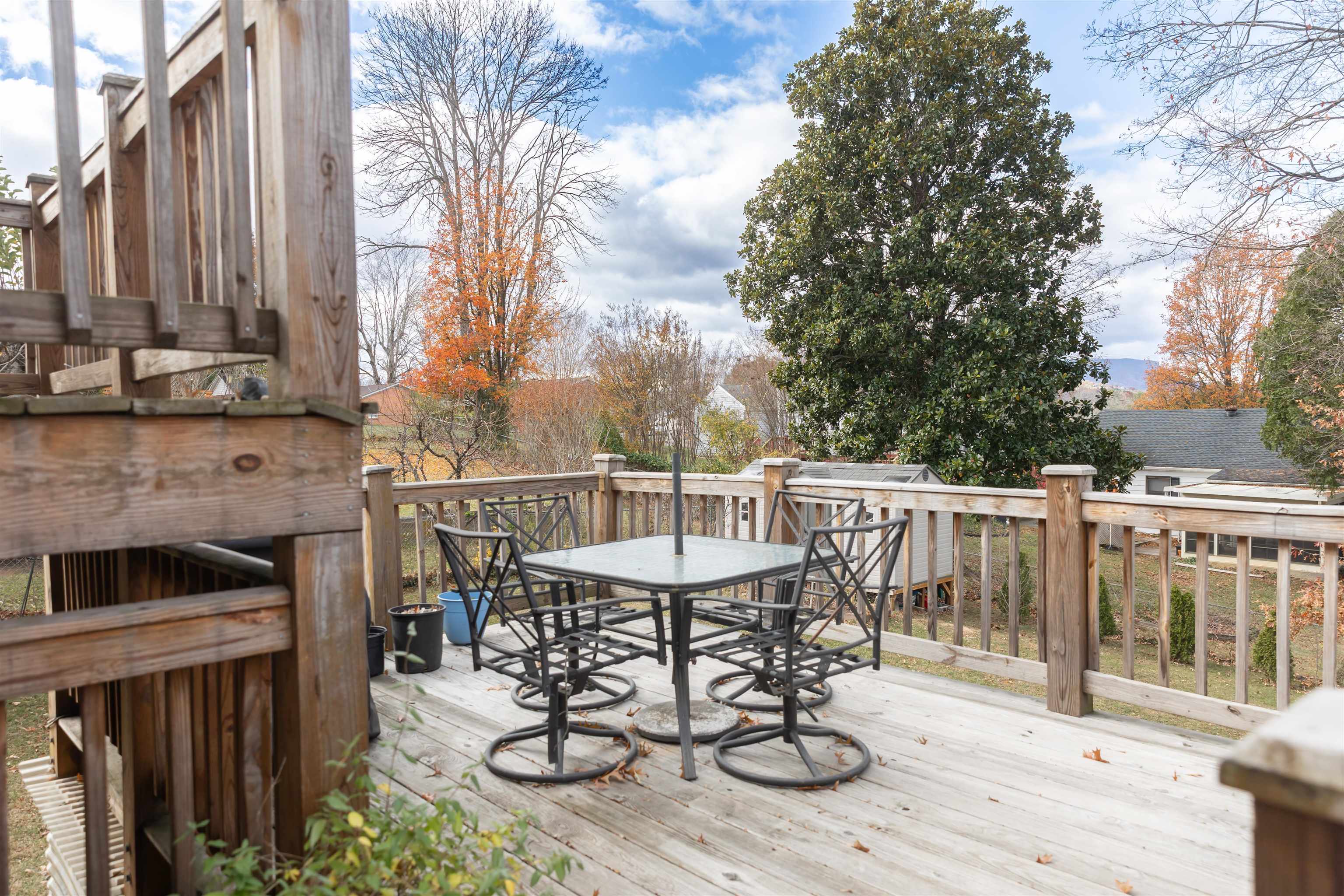 303 Summit Street Lexington, VA 24450 - Photo 53 of 58 a view of a chair and tables on the roof deck