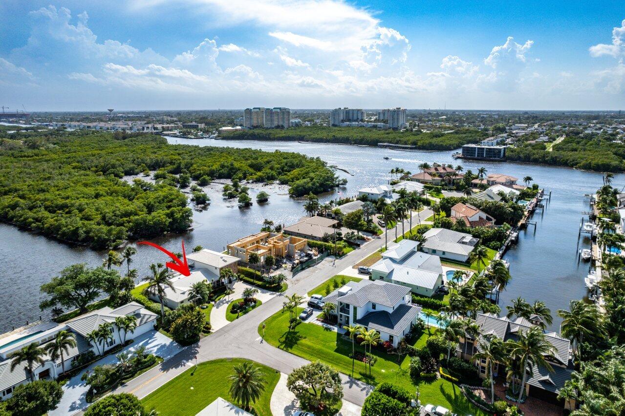 2 Inlet Cay Drive Ocean Ridge, FL 33435 - Photo 2 of 22 an aerial view of residential houses with outdoor space and lake view