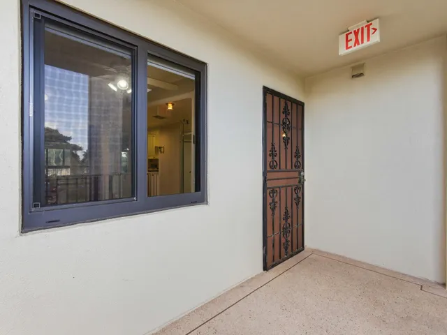 a view of front door