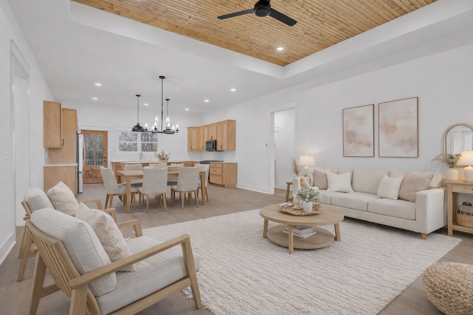 1111 Abiff Road Bon Aqua, TN 37025 - Photo 9 of 35 a living room with furniture and kitchen view