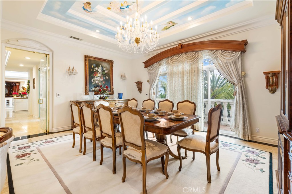 1782 Chota Road La Habra Heights, CA 90631 - Photo 30 of 74 a view of a dining room with furniture window and outside view