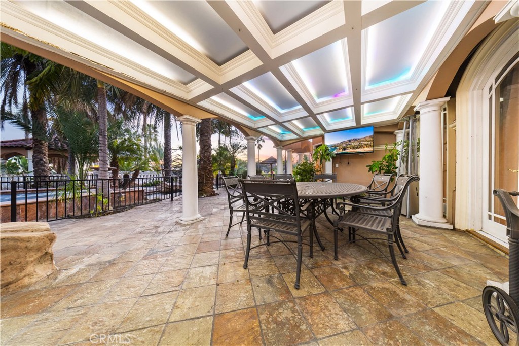 1782 Chota Road La Habra Heights, CA 90631 - Photo 64 of 74 a view of a dining room with furniture window and outside view