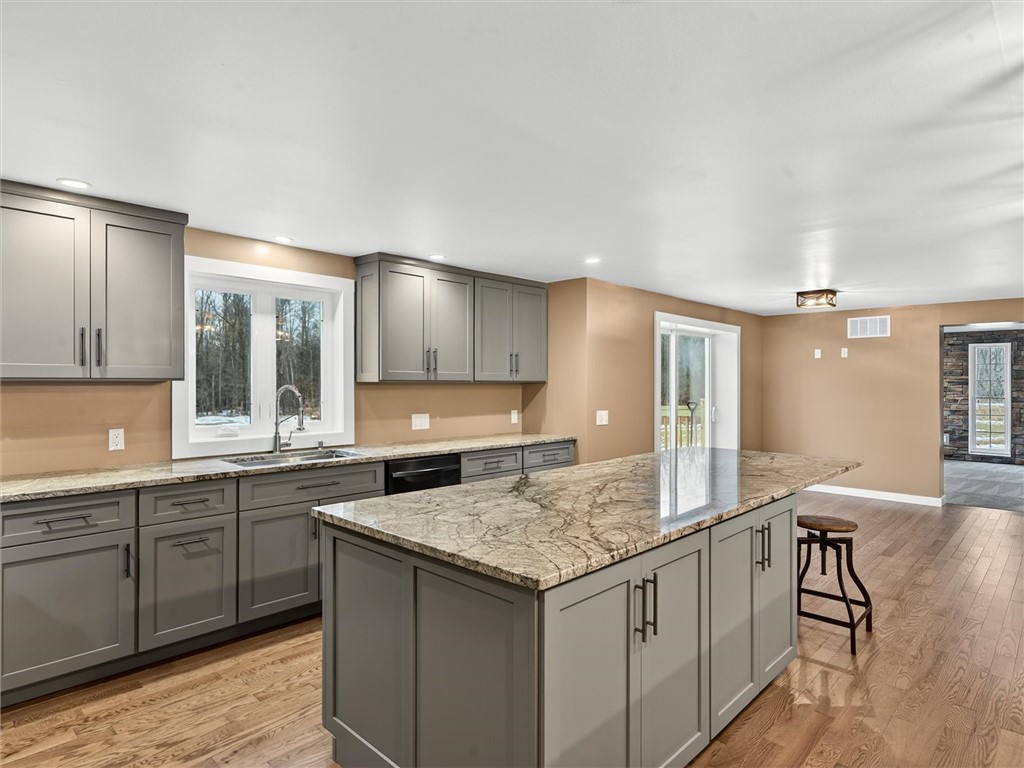 5829 Clark Road Conesus, NY 14435 - Photo 13 of 50 Amish Built cabinets under 8 foot Granite ISLAND..