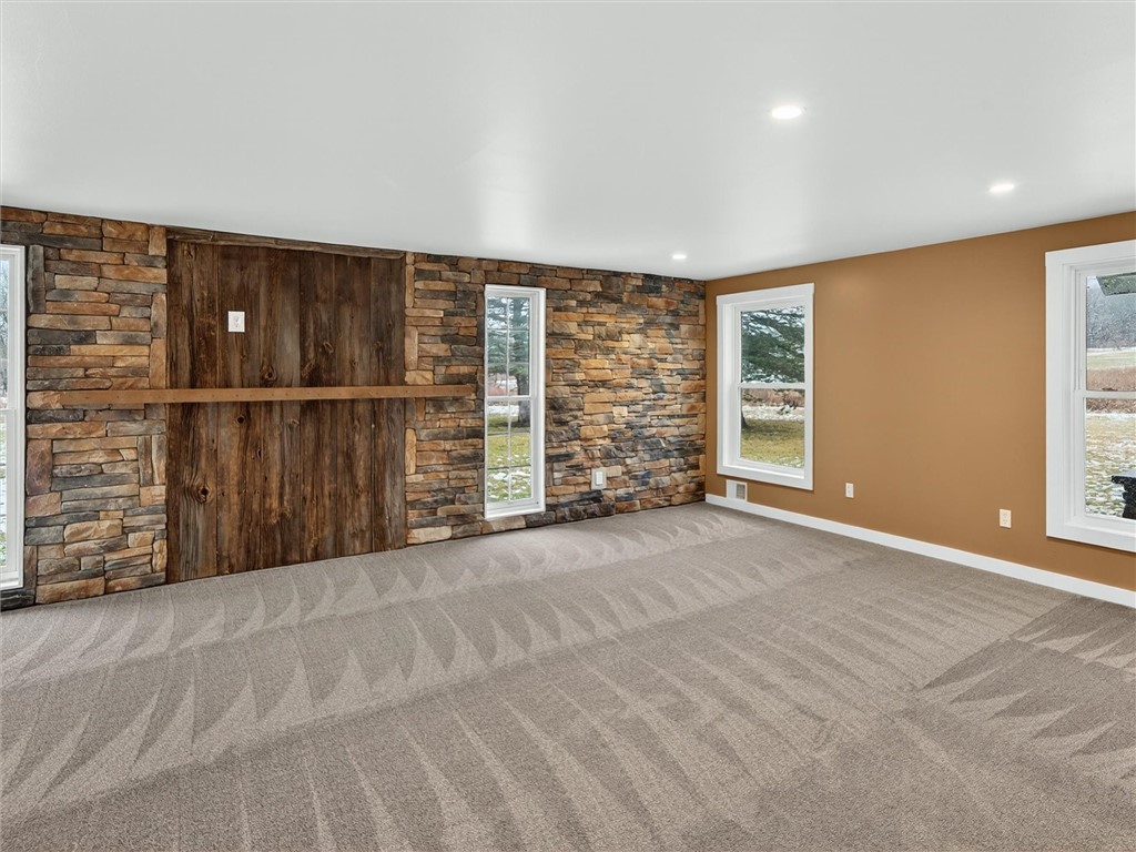 5829 Clark Road Conesus, NY 14435 - Photo 23 of 50 Barnwood hides fireplace chase- READY TO GO!!