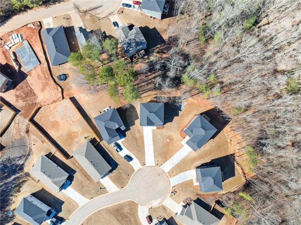 657 Forest Way Cornelia, GA 30531 - Photo 51 of 54 an aerial view of a house with a yard and fountain