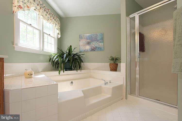 20604 Bell Bluff Road Gaithersburg, MD 20882 - Photo 21 of 30 Garden Tub and Shower in Master Bath.