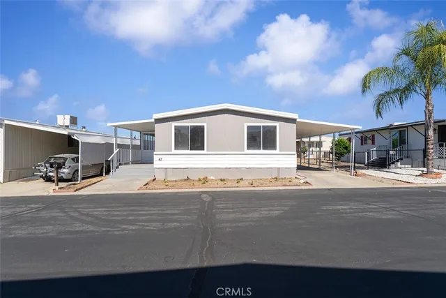 a view of a house with a patio