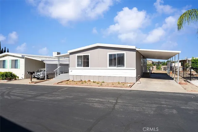 a view of a house with a patio