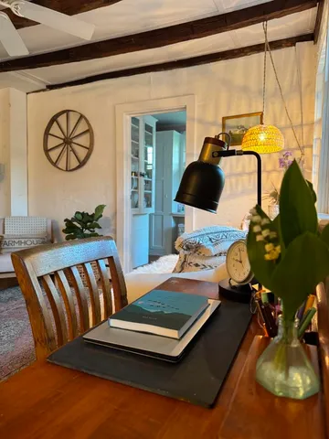 a living room with a couch and a flat screen tv