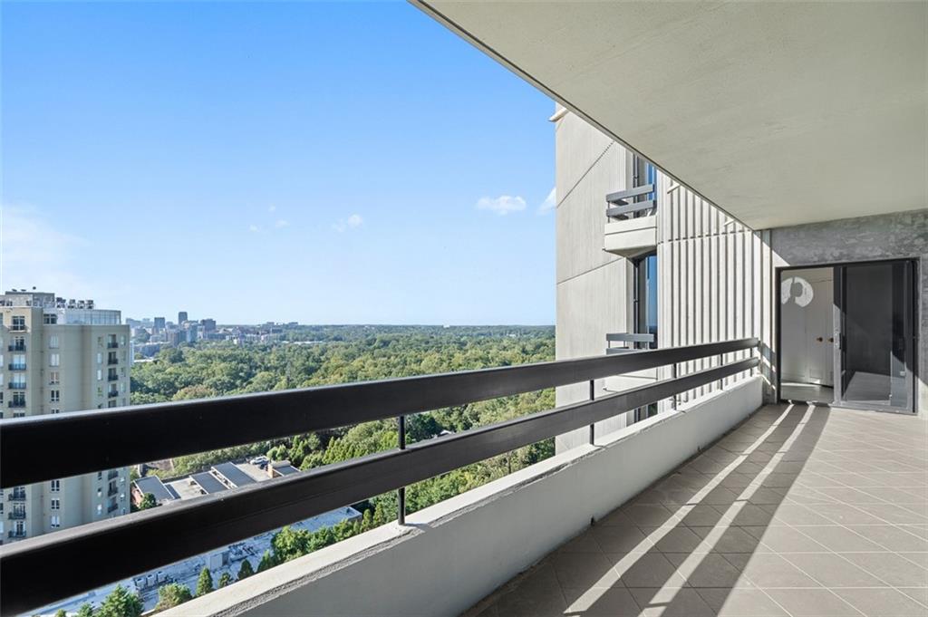 2660 Peachtree Road Northwest, Unit 19A Atlanta, GA 30305 - Photo 32 of 51 a view of city from a balcony