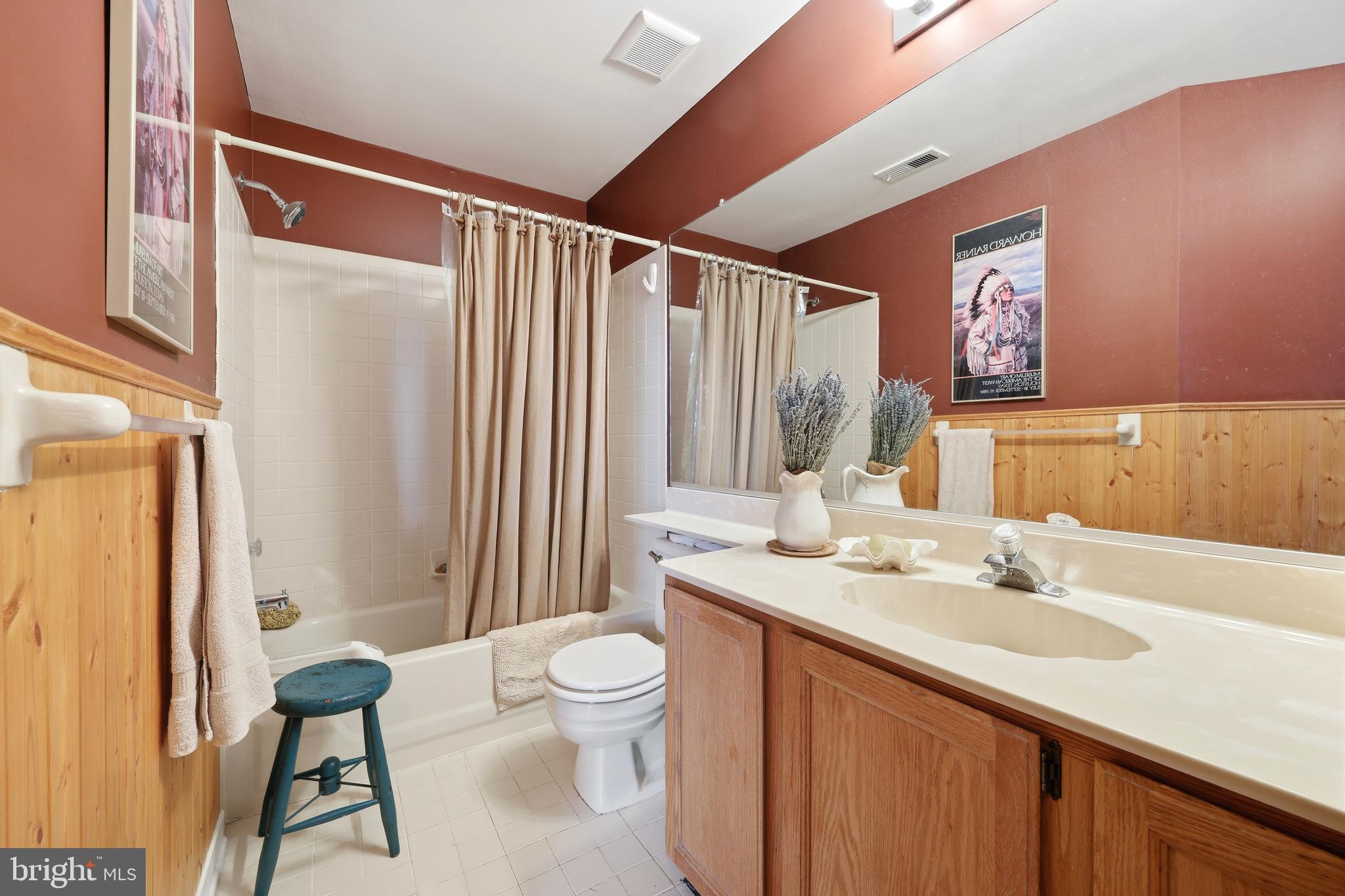 706 Augusta Circle Mount Laurel, NJ 08054 - Photo 27 of 31 a bathroom with a granite countertop sink toilet and shower