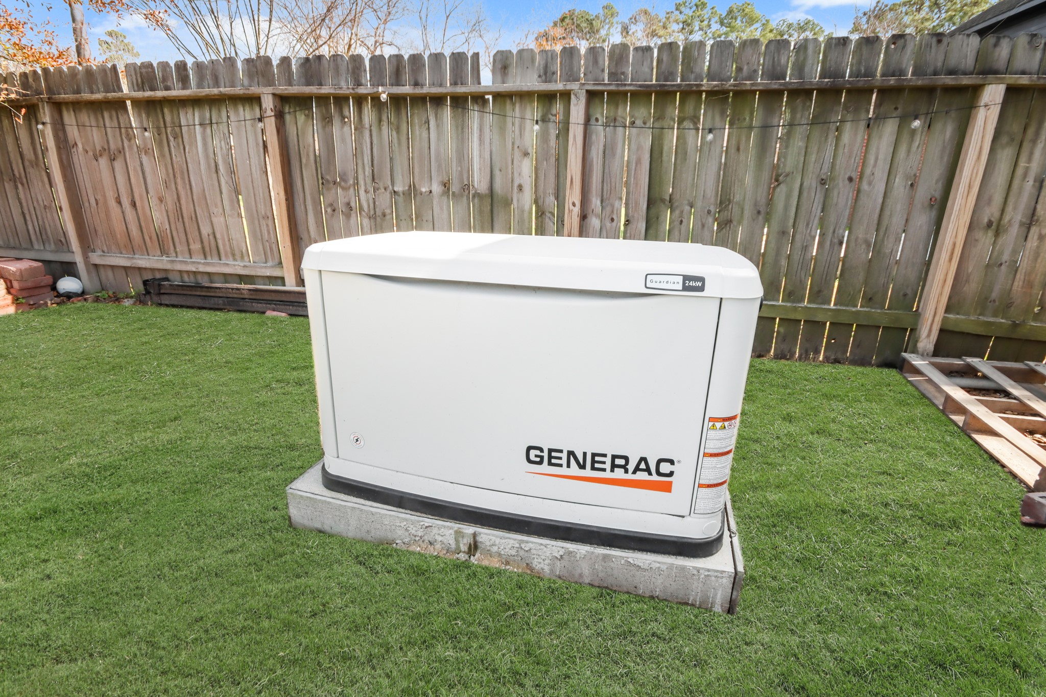 20514 Cannaberry Way Spring, TX 77388 - Photo 38 of 42 Added peace of mind with a professionally installed Generac whole-home backup generator, providing reliable power and security during outages.