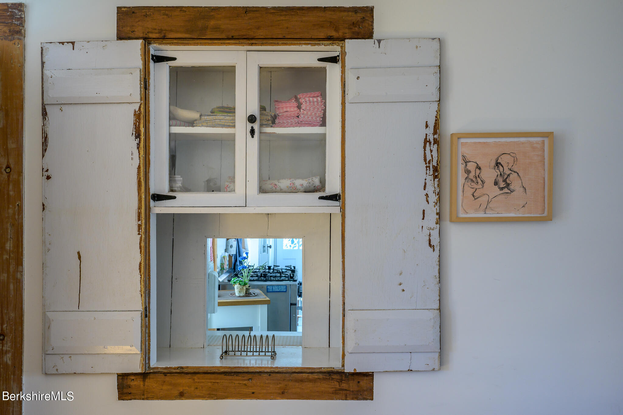 9 Yale Hill Road Stockbridge, MA 01262 - Photo 28 of 52 Pass thru cupboard to kitchen