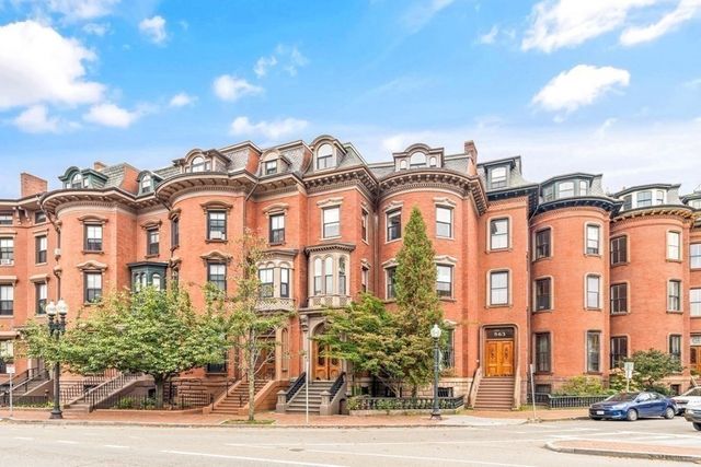 a front view of a building