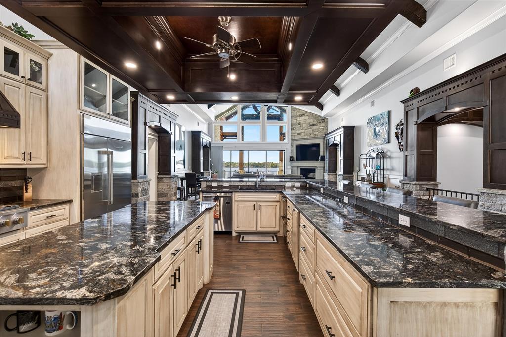 14392 Ridge Lane Malakoff, TX 75148 - Photo 16 of 39 a large kitchen with stainless steel appliances granite countertop lots of counter top space