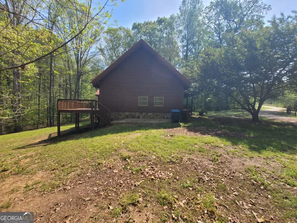 a backyard of a house