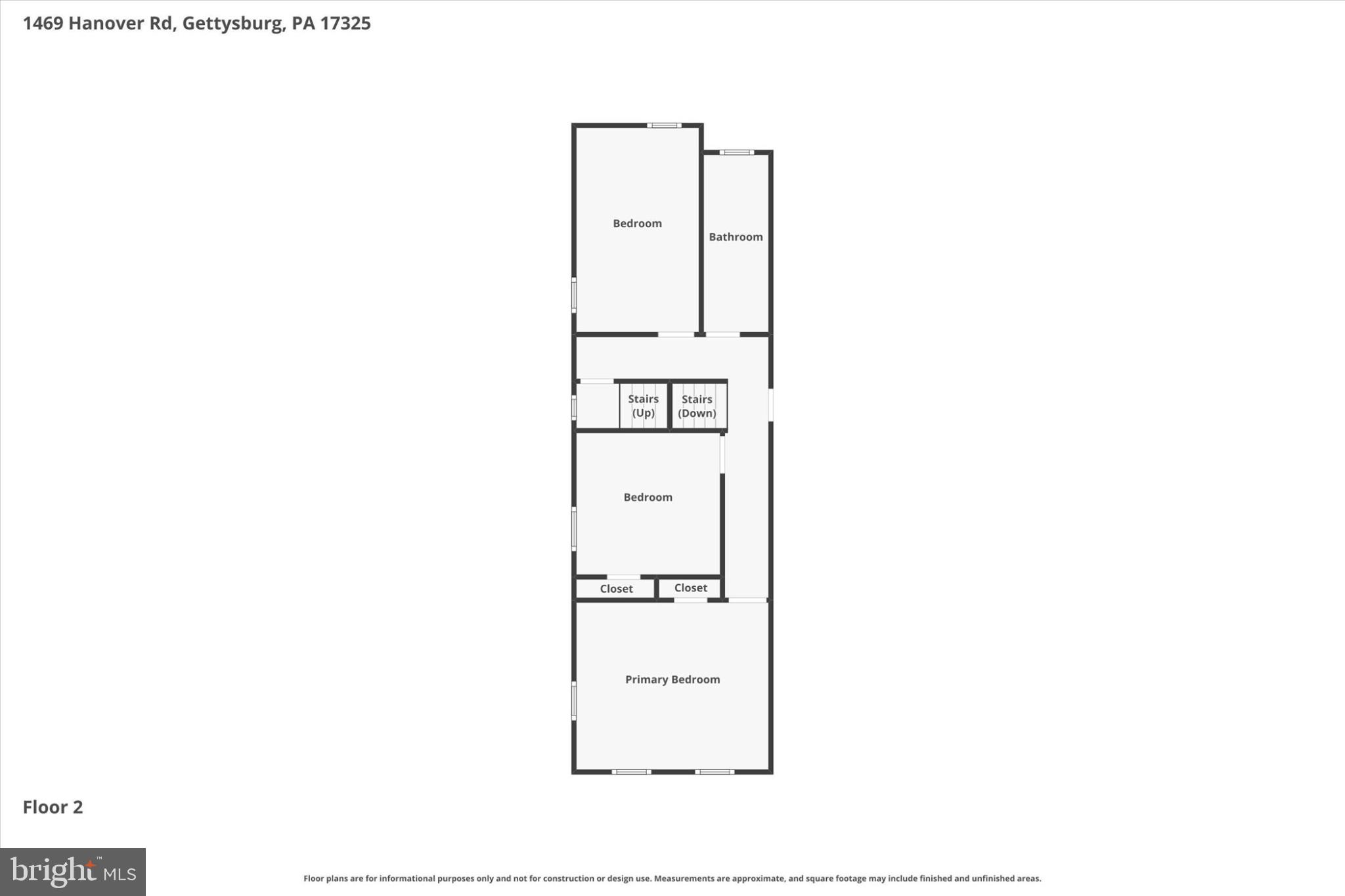 146 Hanover Road Gettysburg, PA 17325 - Photo 25 of 26 Second-floor layout of a cozy home.
