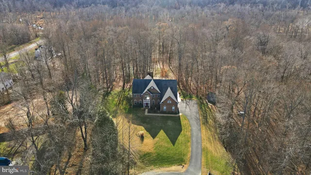 a bird view of a house