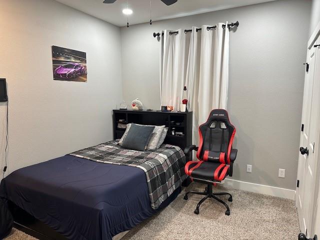 351 Mesa Ridge Decatur, TX 76234 - Photo 21 of 29 Carpeted bedroom featuring baseboards and a ceiling fan