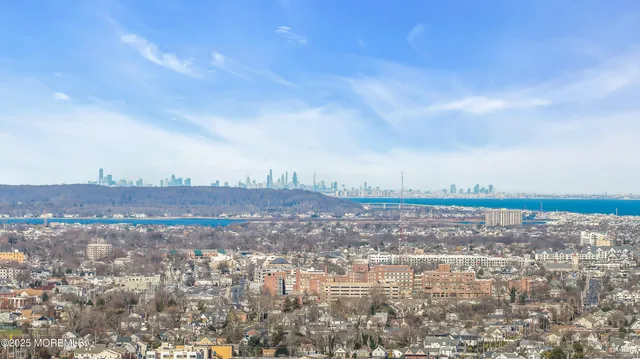 a view of lake and mountain