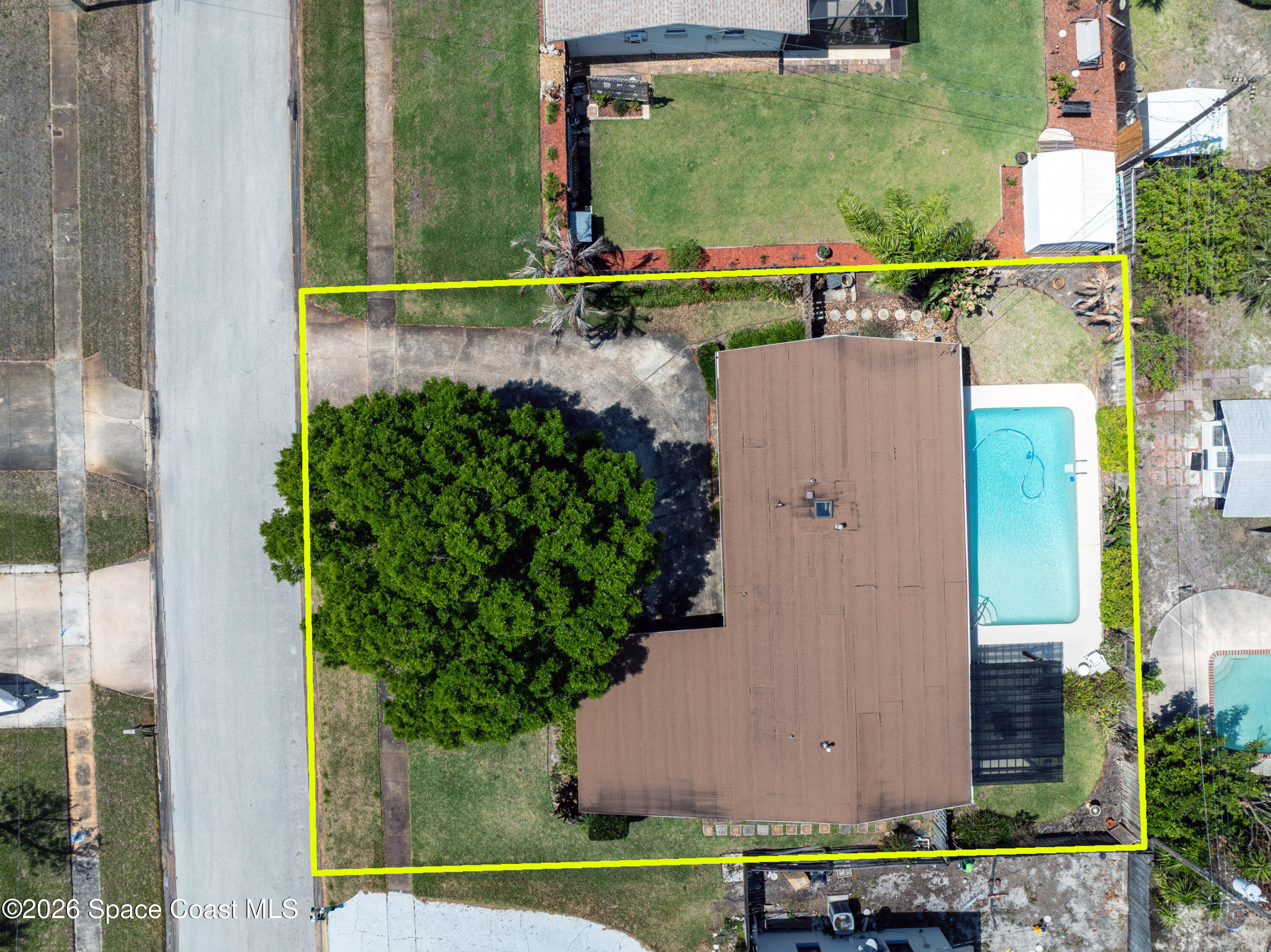 1450 Angler Street Merritt Island, FL 32952 - Photo 5 of 26 Aerial top view