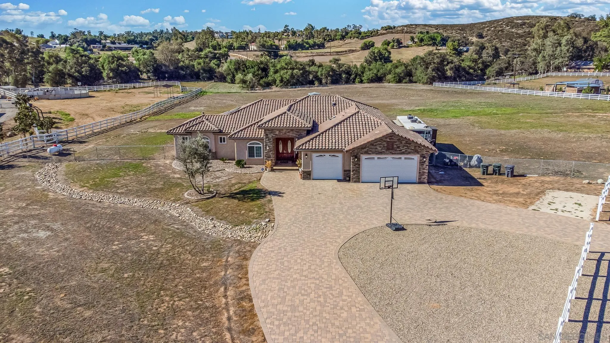 1090 Heritage Ranch Road Ramona, CA 92065 - Photo 2 of 49 an aerial view of a house with a yard