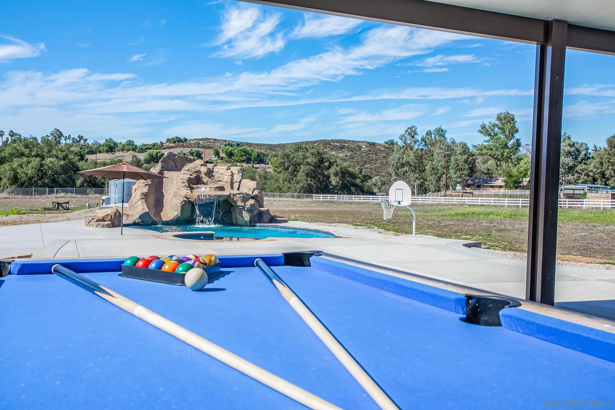 1090 Heritage Ranch Road Ramona, CA 92065 - Photo 38 of 49 a view of swimming pool with an outdoor seating space