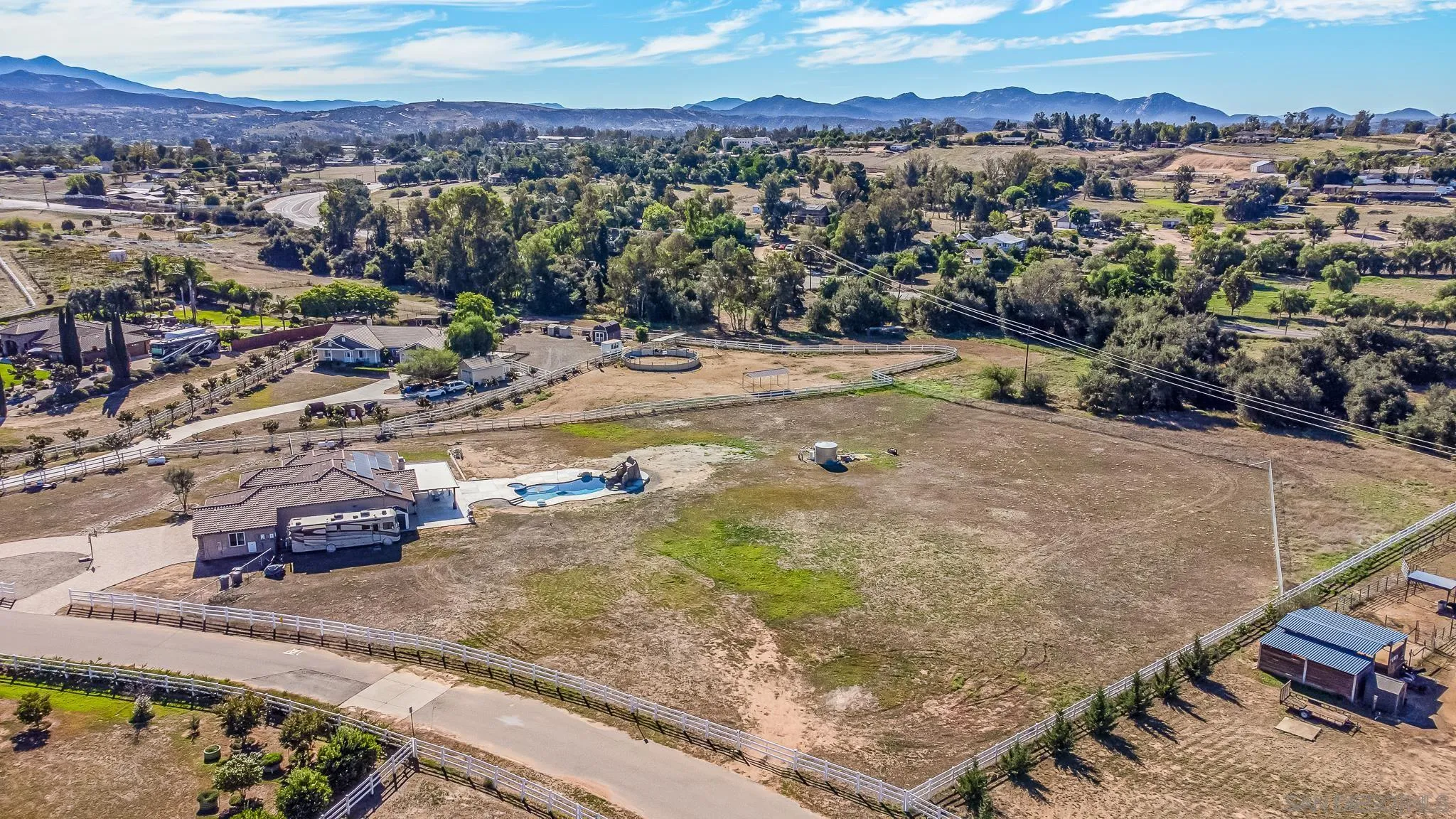 1090 Heritage Ranch Road Ramona, CA 92065 - Photo 45 of 49 a view of a terrace with a yard