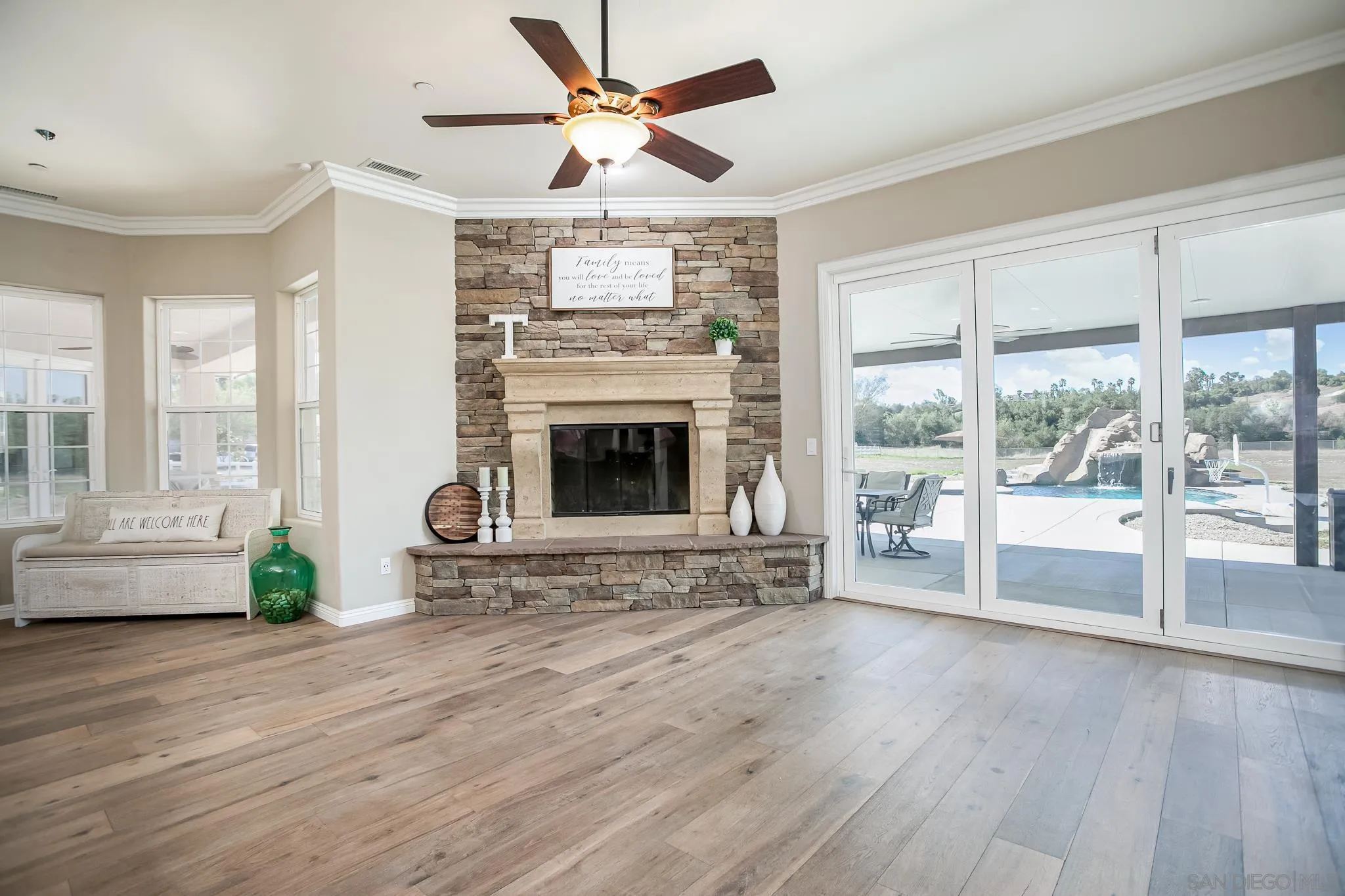 1090 Heritage Ranch Road Ramona, CA 92065 - Photo 10 of 49 a living room with furniture and a fireplace