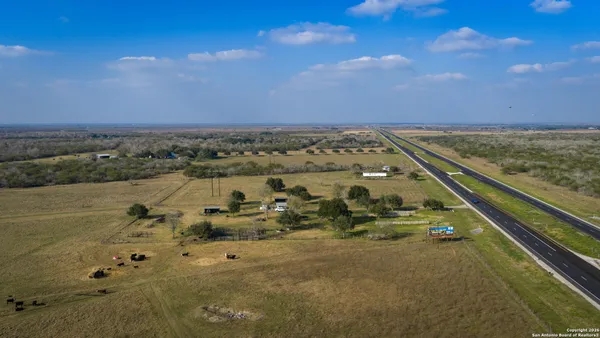 a view of a swimming pool and an ocean view