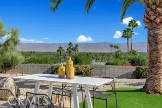 a view of an outdoor space with a house